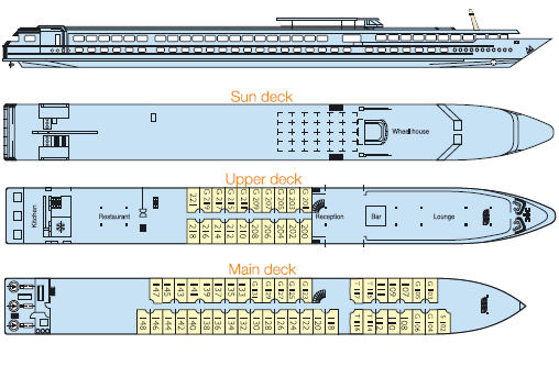 MS Sainte Odile deck plan